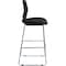 Lorell Artic Series Stack Stool Fabric Black, Foam Seat Black Back, PK2 42951 - alternate 3